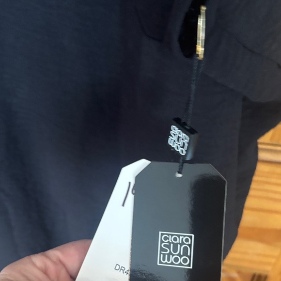 CLARA SUNWOO Classic Black V-Neck evening gown - Picture 4 of 10